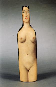 Rene Magritte : woman-bottle